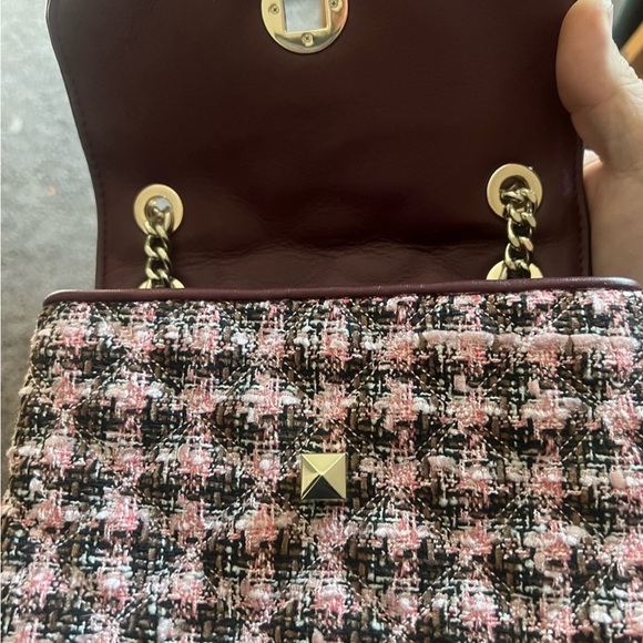 Kate Spade Black and Pink Tweed Shoulder Bag - Picture 6 of 9